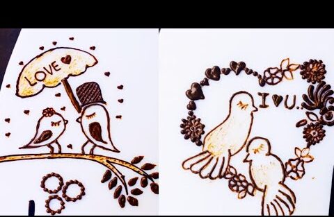 Love Bird Mehndi Design
