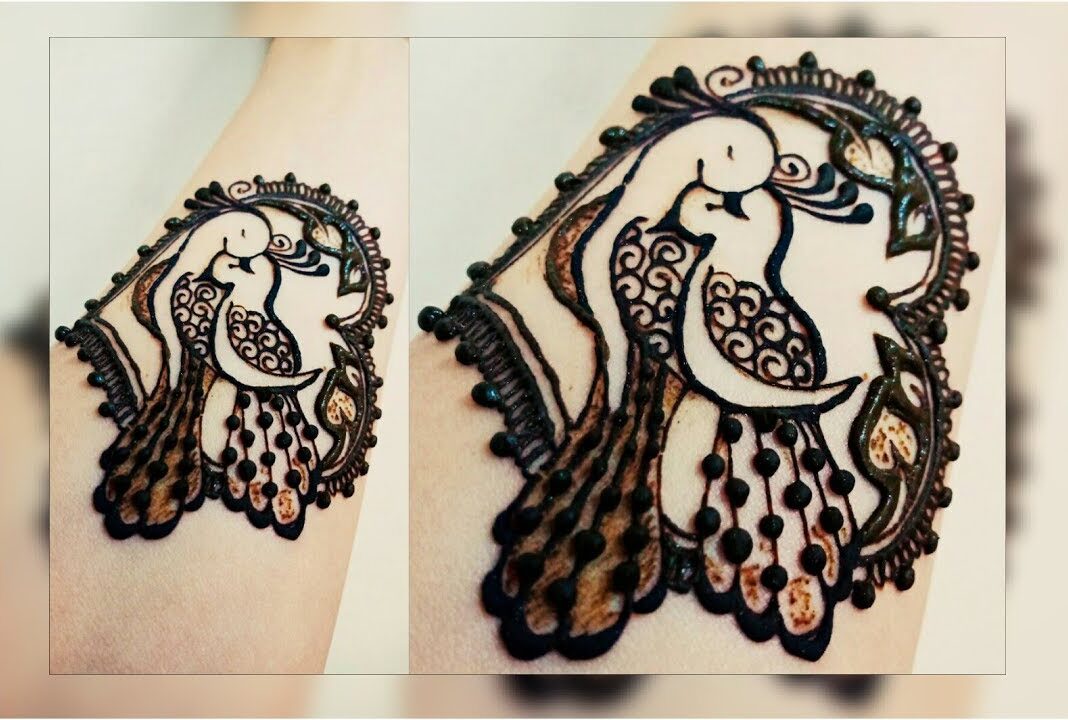 Love Bird Mehndi Design