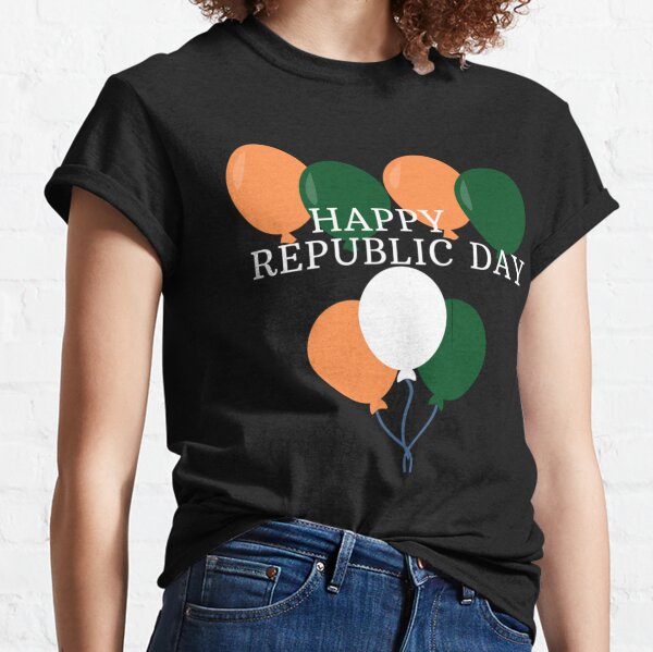 Republic Day Custom Slogan T-shirt