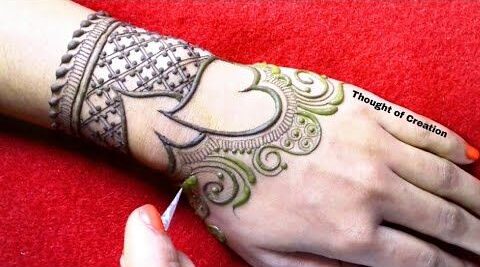 VALENTINE DAY HEART MEHNDI DESIGN