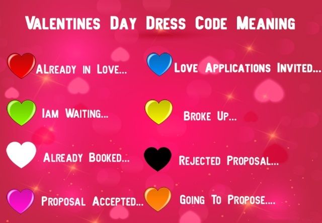 Valentine's Day Dress Code Color List