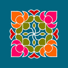 Basant Panchami Rangoli Design with Dots