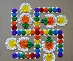 Basant Panchami Swastik Rangoli