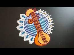 Vasant Panchami Veena Rangoli