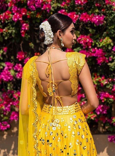 Backless Blouse Design