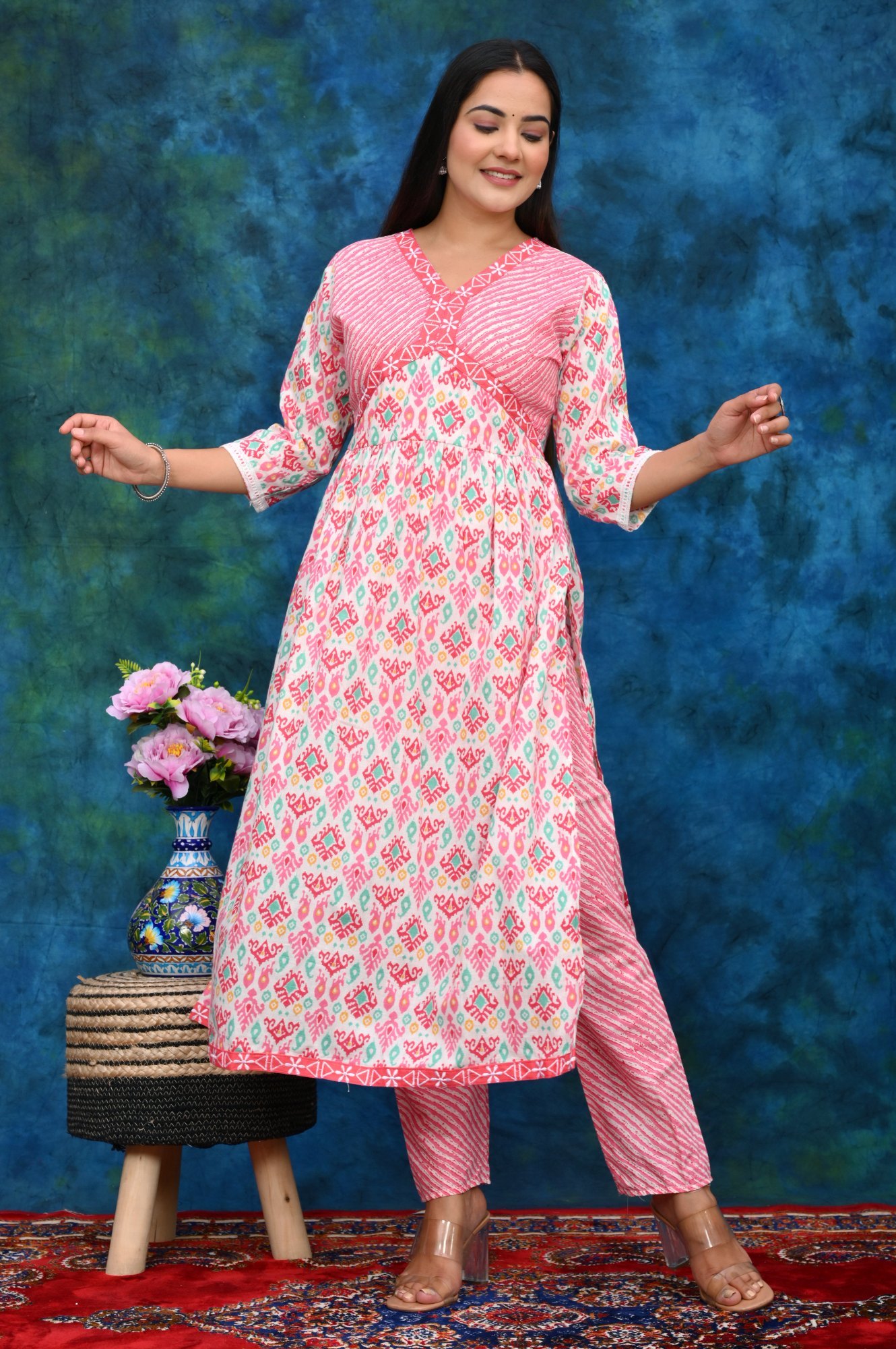 Cotton Aliya Cut Design