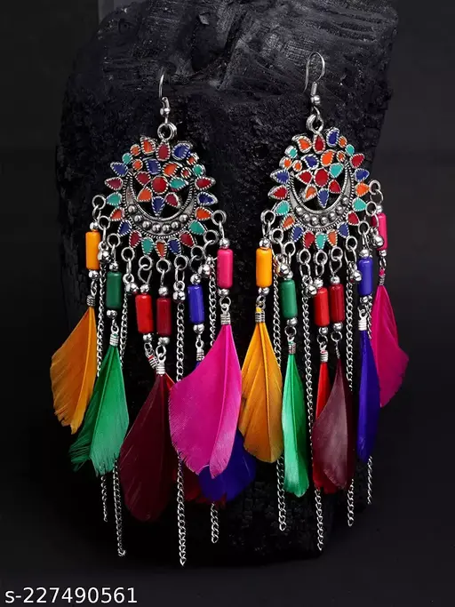 Feather Heavy Earrings