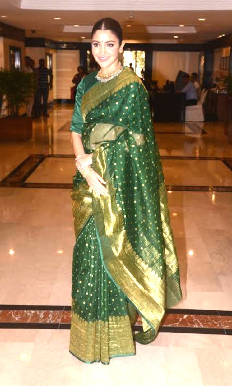 Green Chanderi Saree