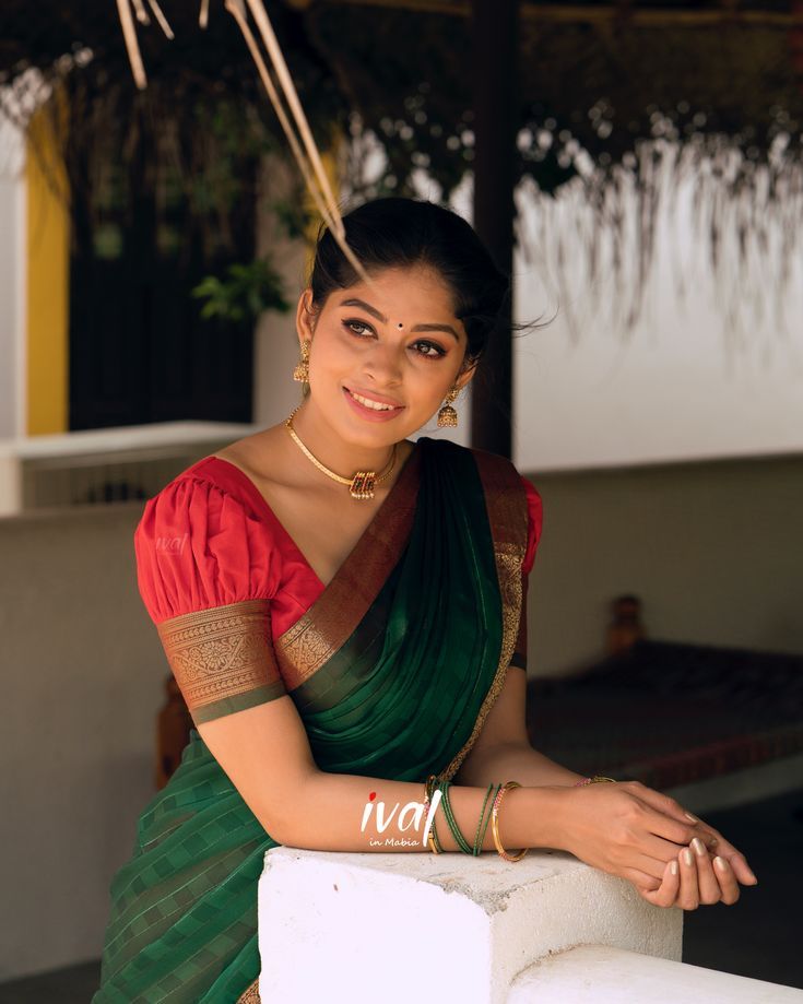 Half Puff Sleeve Blouse