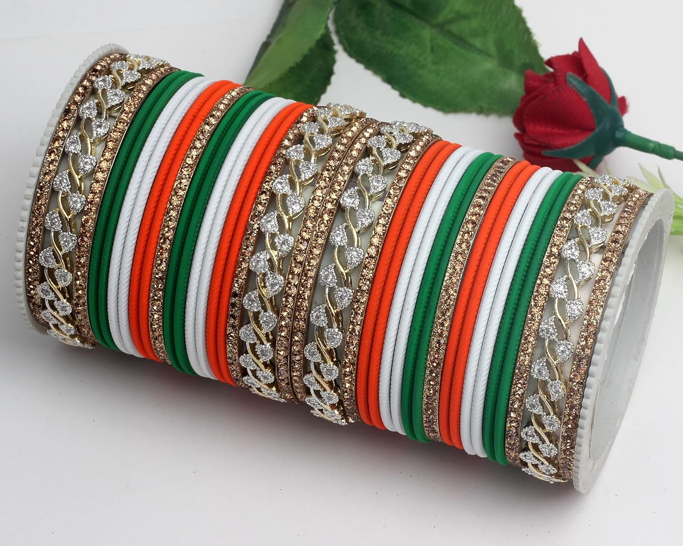 Traditional Jewellery Style Bangles for Independence Day