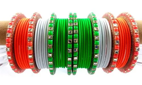 Tricolor Bangles for Independence Day