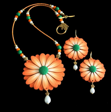 Tricolor Necklace for Independence Day
