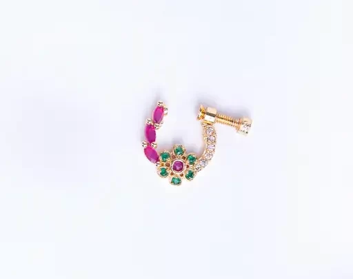 Tricolor NosePin for Independence Day