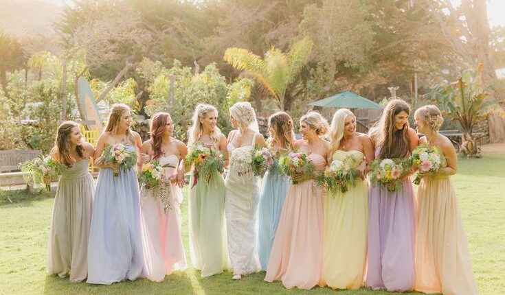 Cute Pastels for Cruise Wedding – Brilliant Ideas for Stunning Bridesmaid Dresses