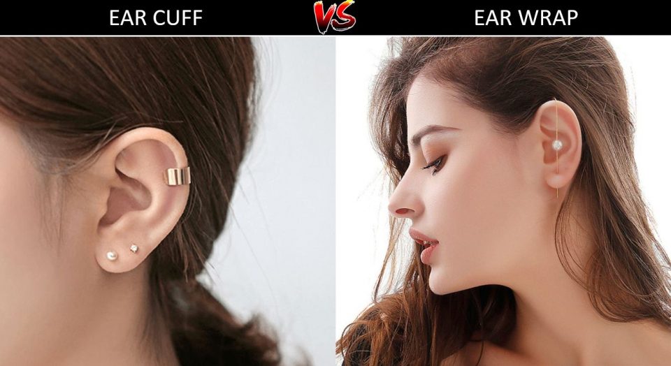 Want to know the difference between ear cuff and ear wrap