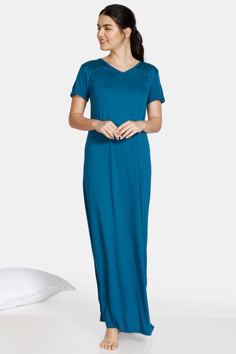 Blue NIght Gown Under 900 Rupees