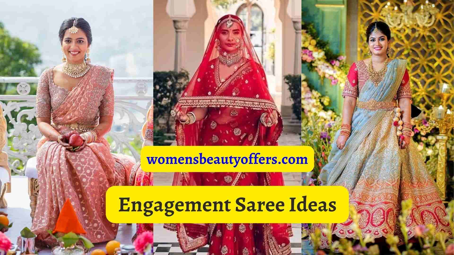 Latest Engagement Saree Ideas