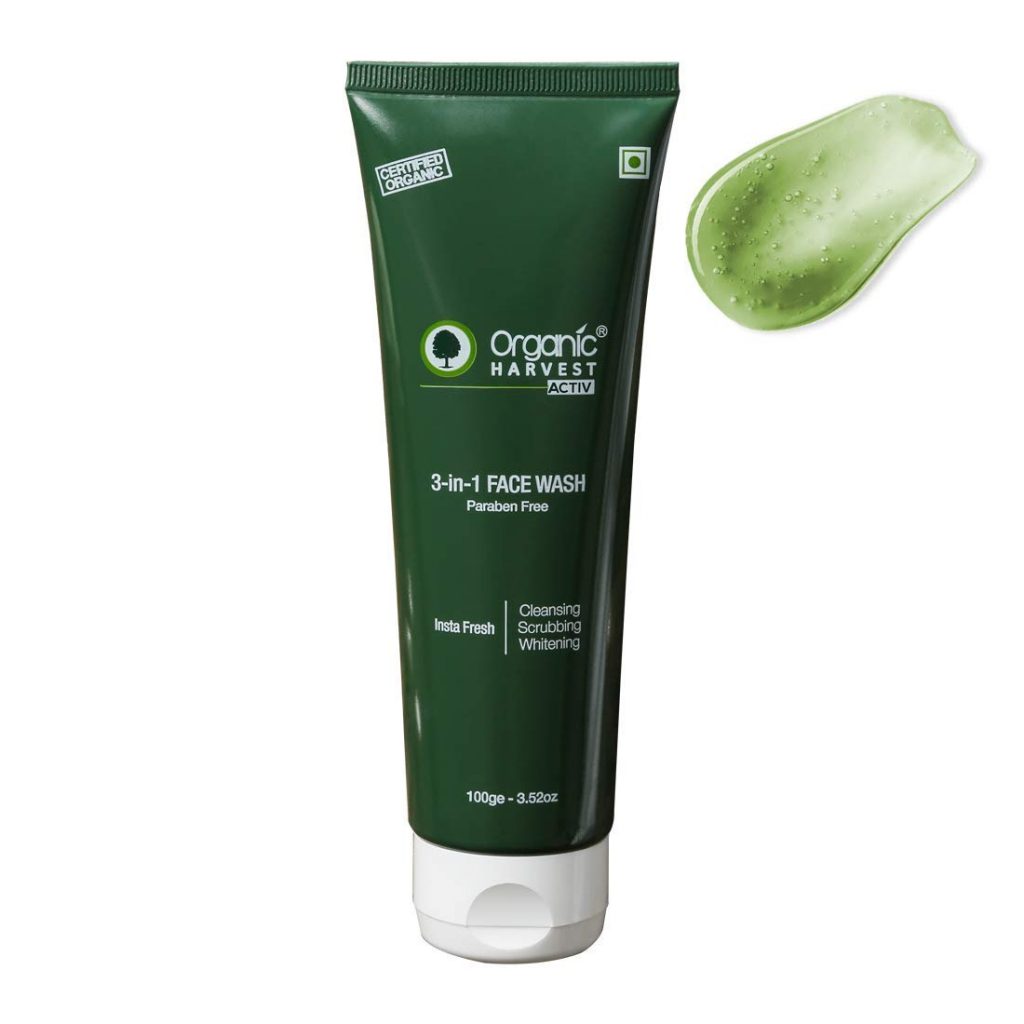 Organic Harvest 3 in 1 premium face wash for oily skin
