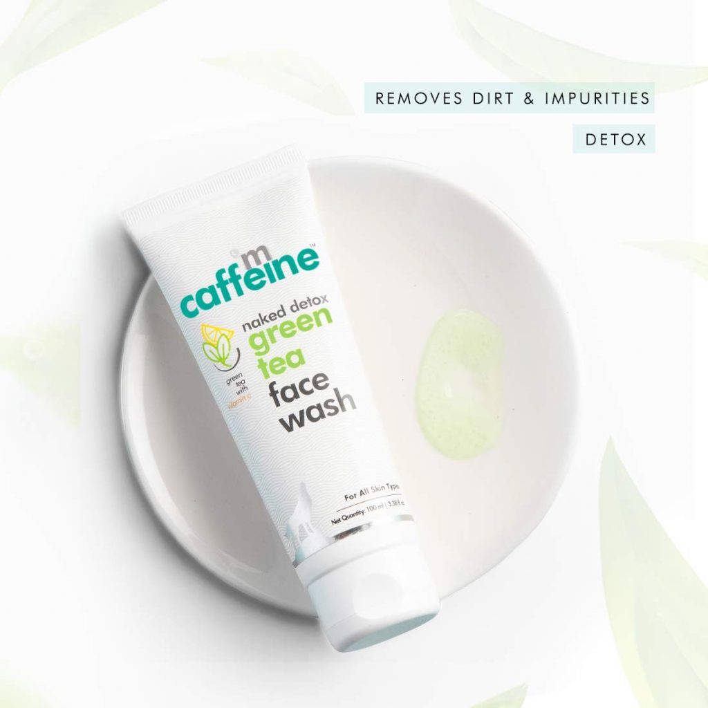 mCaffeine Vitamin C green tea face wash