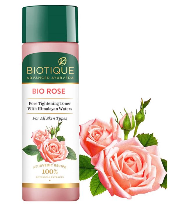 Biotique Bio Rose Pore tightening toner with Himalayan water