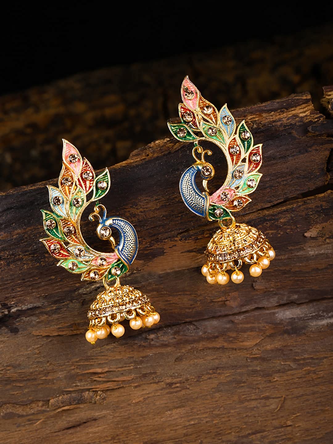 Buy Fashion Fusion Big SIze Mirror Stone Party Wear Jhumka Alloy Jhumki  Earring Online at Best Prices in India - Flipkart.com