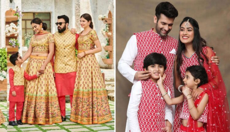 Diwali Matching Dress For Husband, Wife and Kids