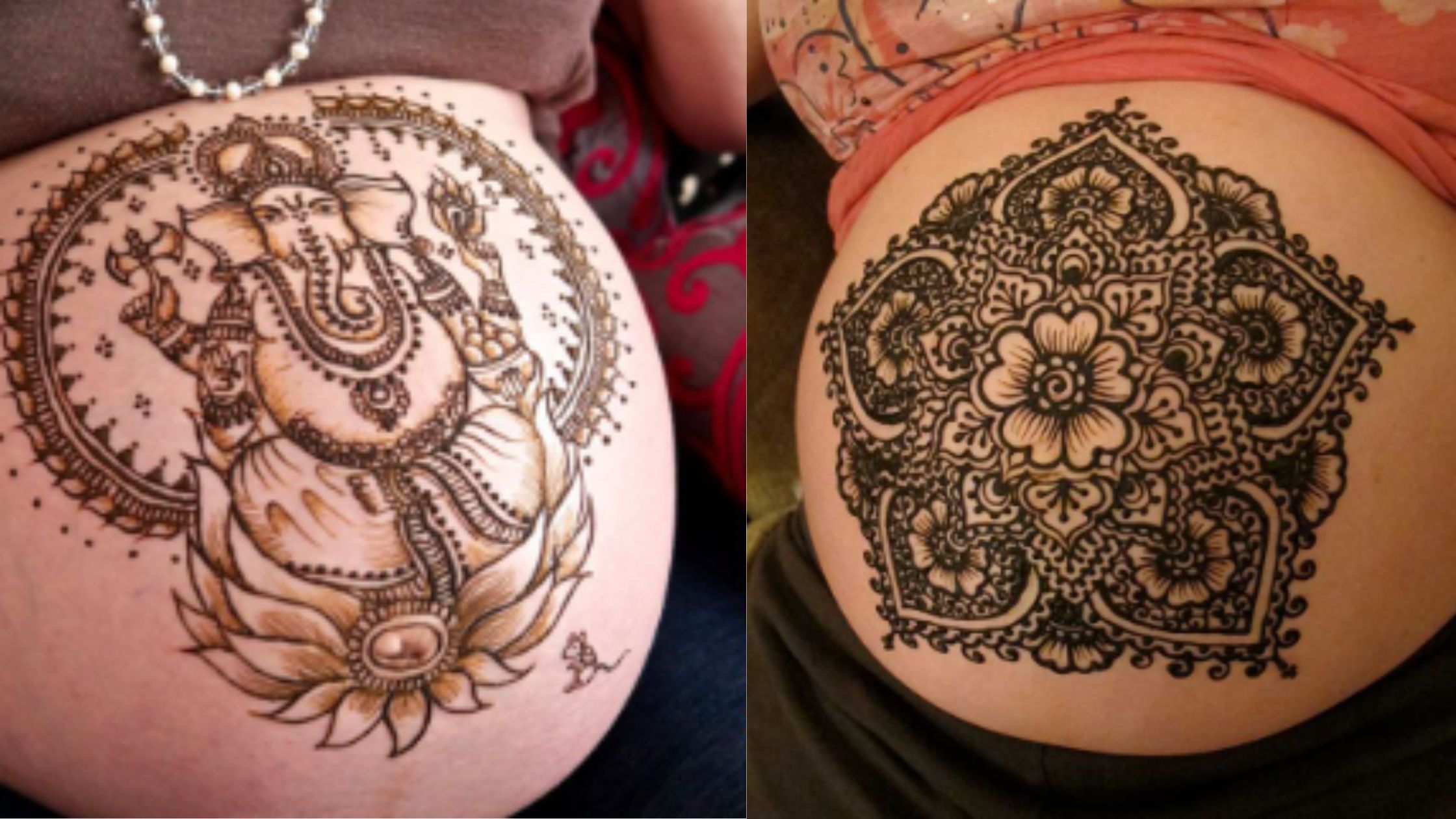 Top 10 Most Beautiful Belly Henna Designs