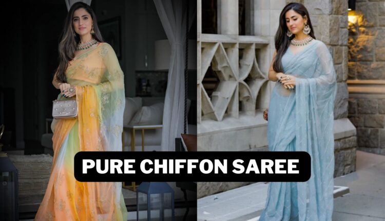 Buy Pure Chiffon Saree Online for Women in India