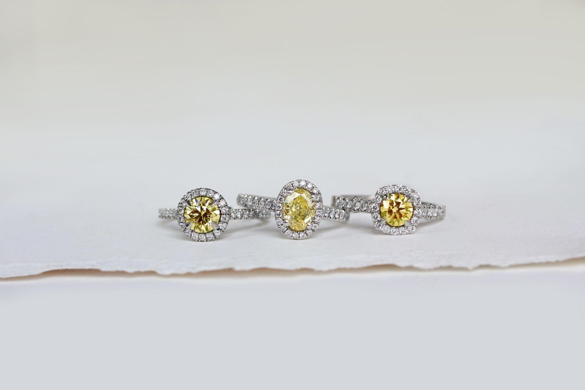 Yellow Vintage Diamond Ring