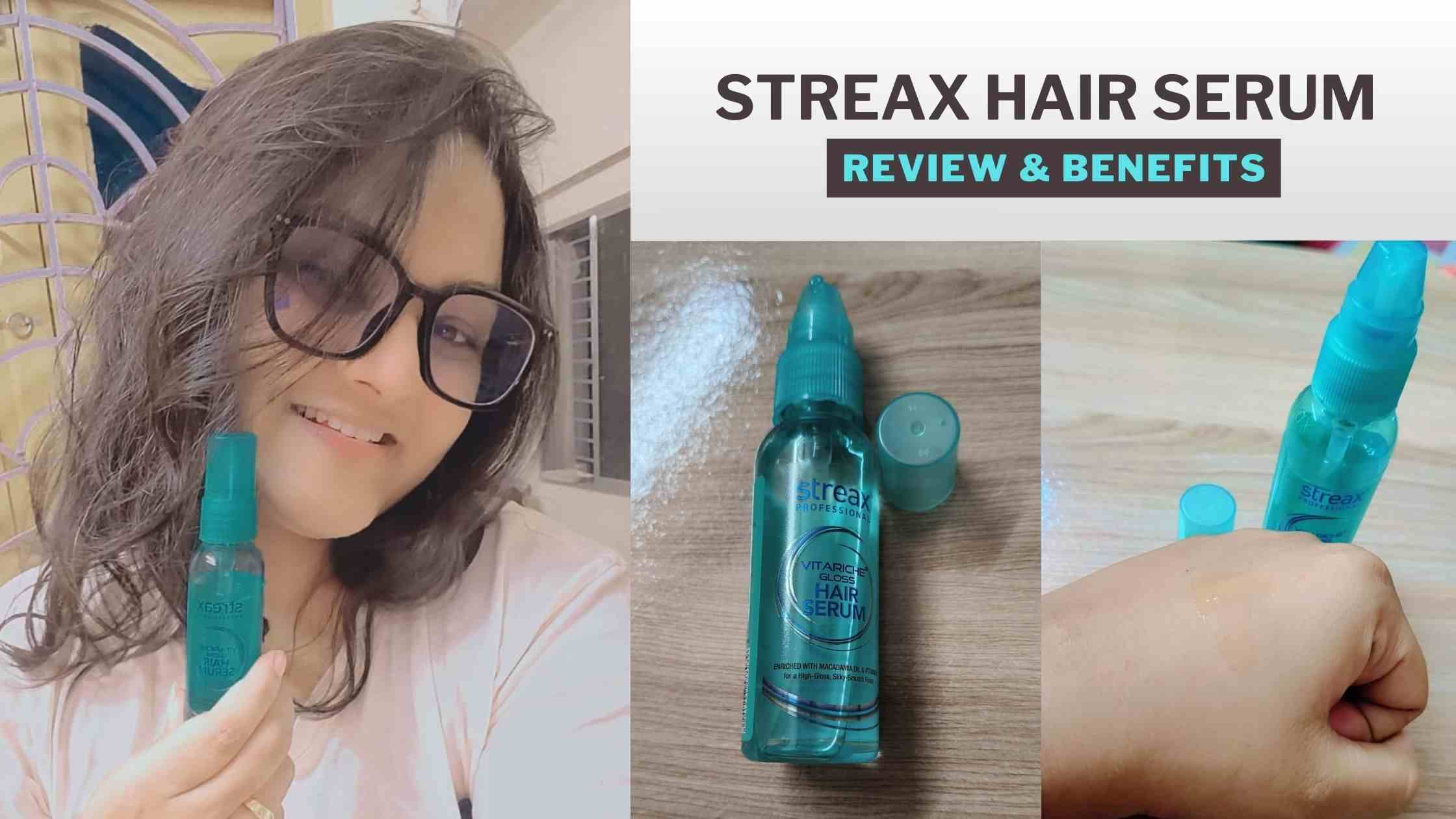 Streax Professional Vitariche Gloss Hair Serum Review Benefits, Side effects