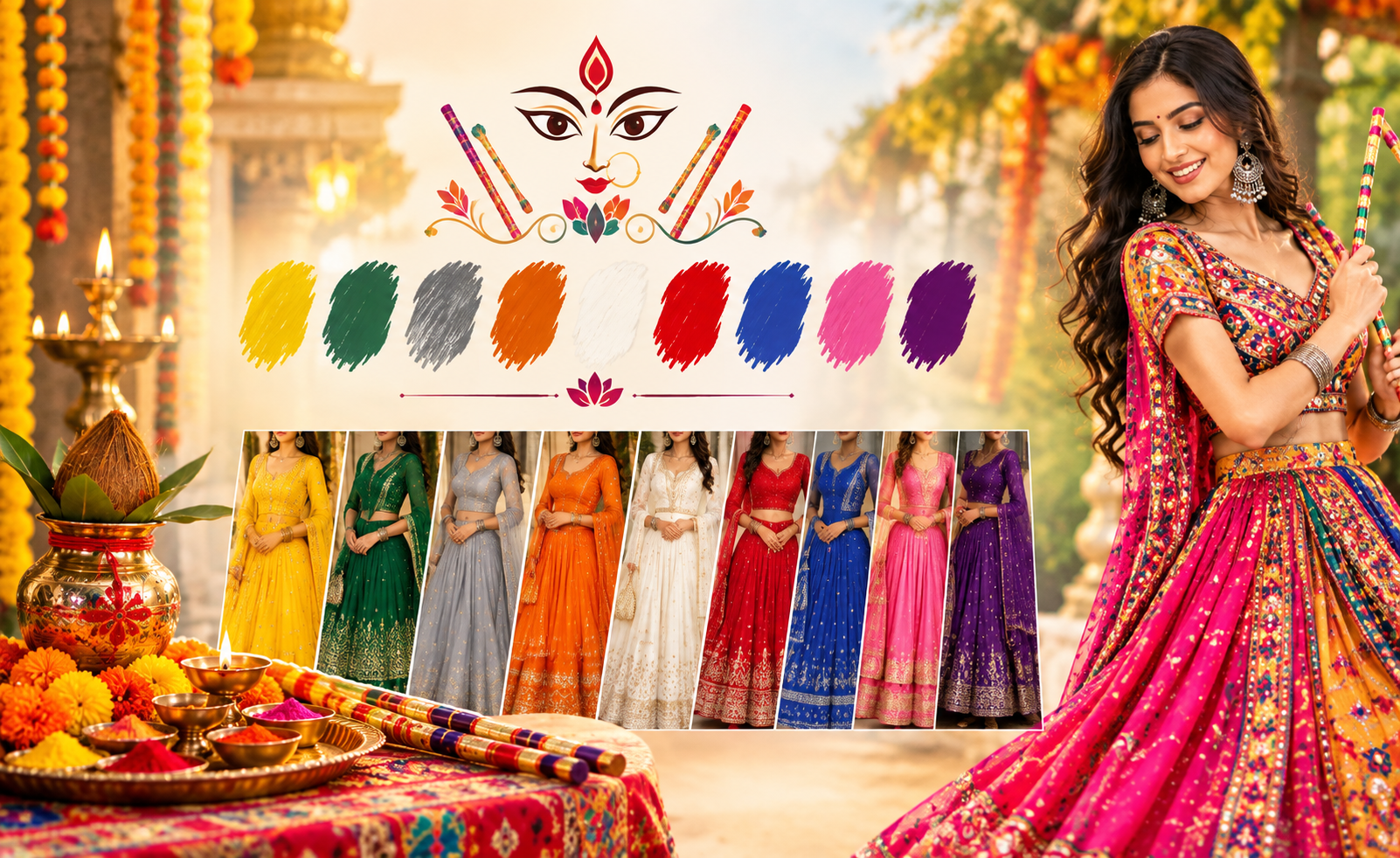 Navratri 2026 Colours and Outfits for Each Day of the Celebration